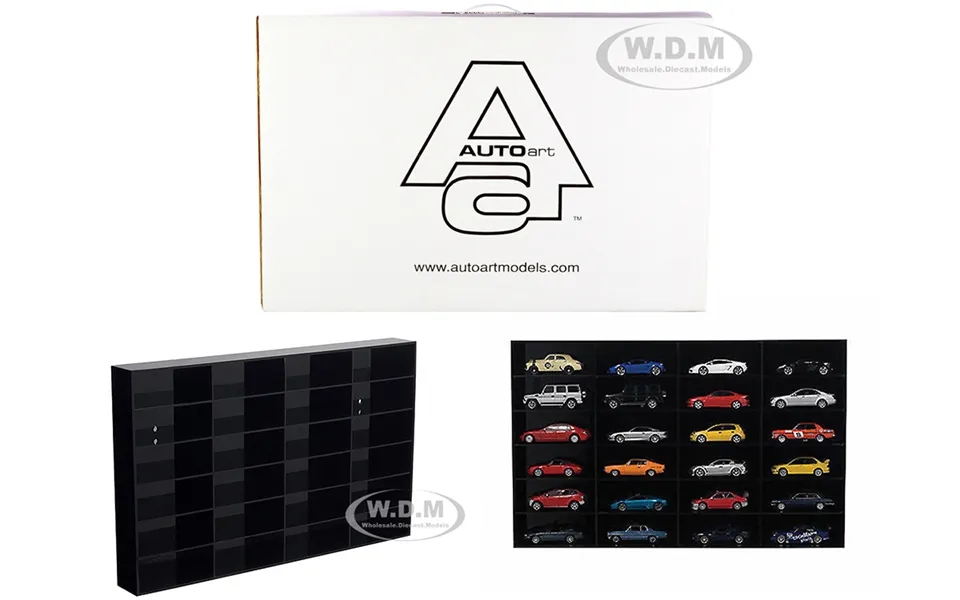 24 Car Acrylic Display Show Case Shelf For 1 43 Scale Model Cars By Autoart