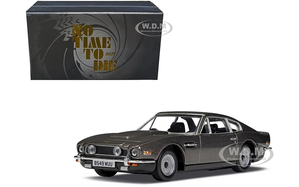 Aston Martin V8 Rhd Right Hand Drive Black Metallic James Bond 007 No Time To Die 2021 Movie Diecast Model Car By Corgi