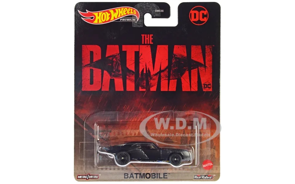Batmobile Matt Black The Batman 2022 Movie Dc Comics Diecast Model Car By Hot Wheels