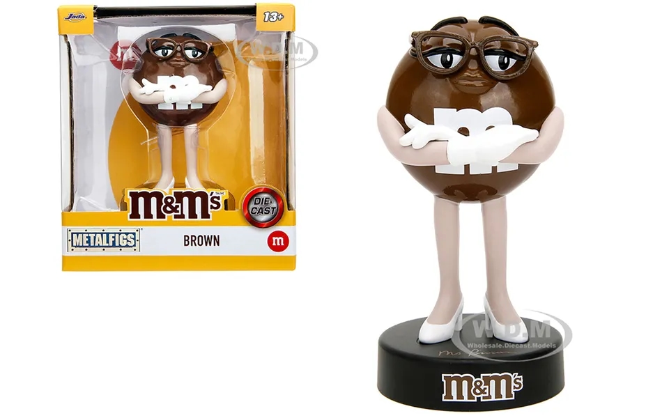 Brown M&ms 4 Diecast Figurine Metalfigs Series By Jada