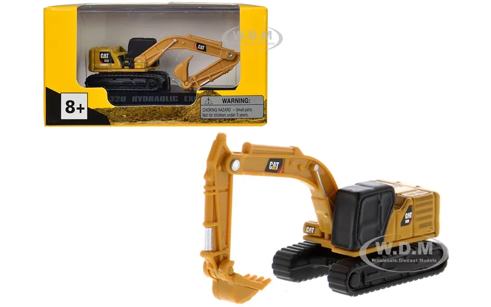 Cat Caterpillar 320 Hydraulic Excavator Yellow Micro-constructor Series Diecast Model By Diecast Masters