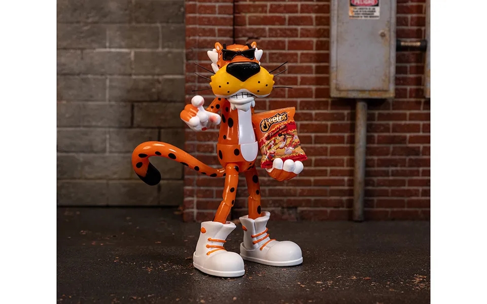 Chester Cheetah 5.5 Glow-in-the-dark Figure With Accessories And Alternate Head And Hands Flamin Hot Cheetos Crunchy Mod