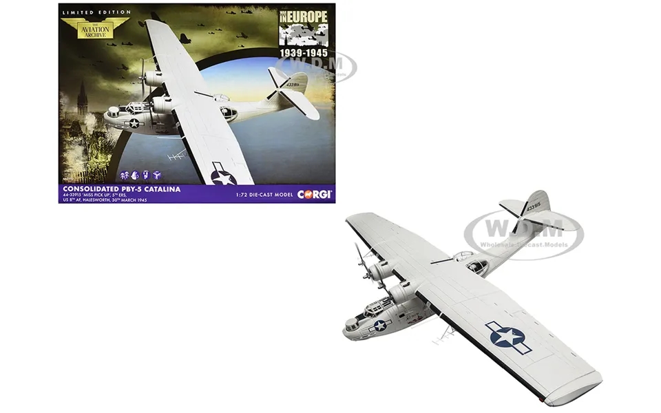 Consolidated Pby-5 Catalina Patrol Aircraft Miss Pick Up 5th Ers 8th Af Halesworth 1945 United States Army Air Forces Th