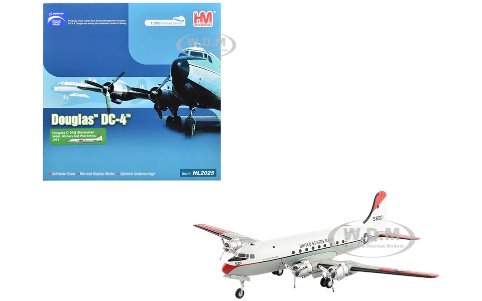 Douglas C-54q Skymaster Transport Aircraft Us Navy Test Pilot School 1973 United States Navy Airliner Series 1 200 Dieca