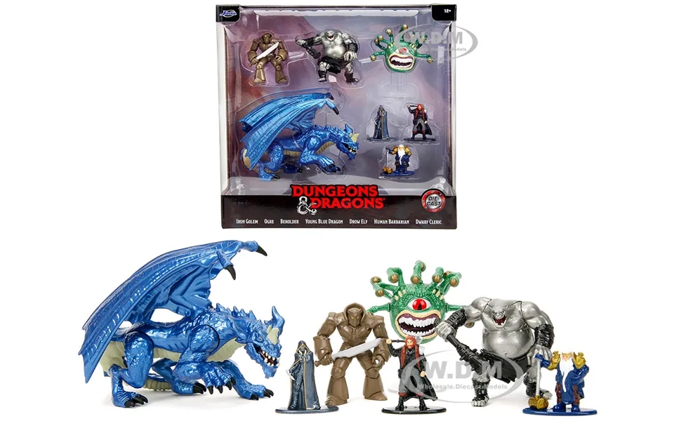 Dungeons And Dragons Set Of 7 Diecast Figures By Jada