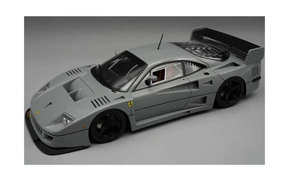 Ferrari F40 Lm Grigio Medio Gray With Black Wheels Press Version 1996 Mythos Series Limited Edition To 90 Pieces Worldwi