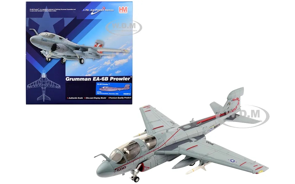Grumman Ea-6b Prowler Aircraft Vaq-132 Scorpions United States Navy 2006 Air Power Series 1 72 Diecast Model By Hobby Ma