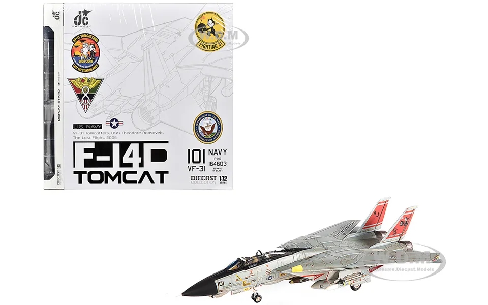 Grumman F-14d Tomcat Fighter Aircraft Vf-31 Tomcatters Uss Theodore Roosevelt The Last Flight 2006 United States Navy 1