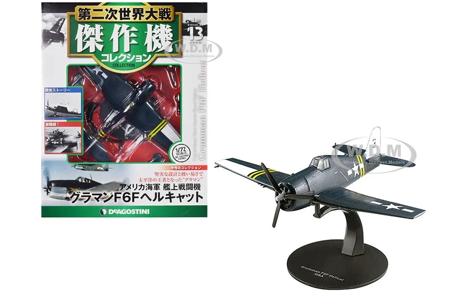 Grumman F6f Hellcat Fighter Aircraft United States Navy 1 72 Diecast Model By Deagostini