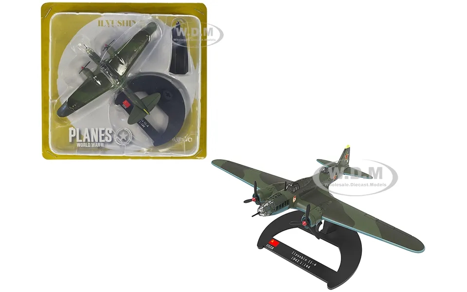 Ilyushin Il-4 Bomber Aircraft Soviet Baltic Fleet Guards Regiment 1942 Planes Of World War Ii Series 1 144 Diecast Model