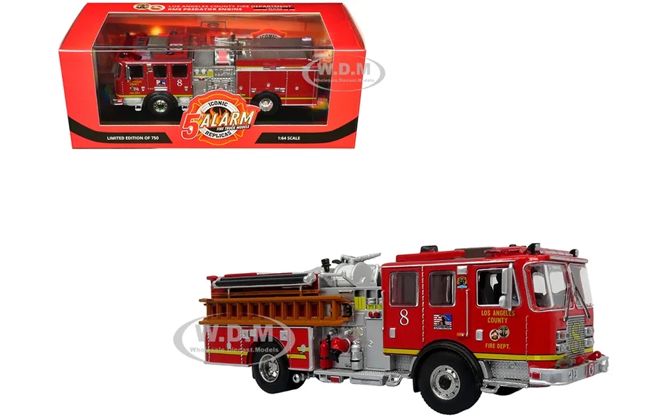 Kme Predator Fire Engine 8 Los Angeles County Fire Department Red 5 Alarm Series Limited Edition To 750 Pieces Worldwide
