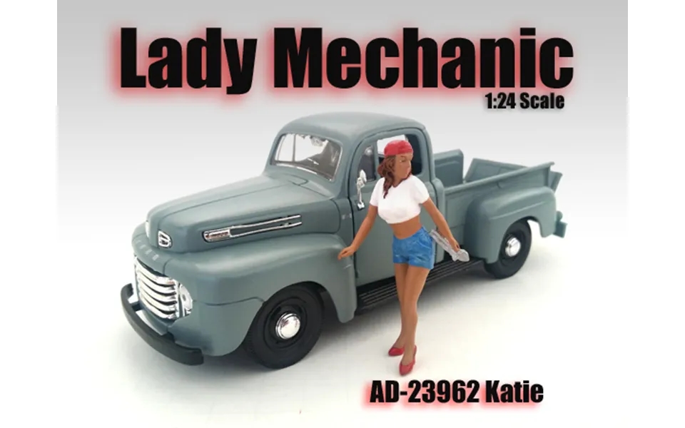 Lady Mechanic Katie Figurine For 1 24 Scale Models By American Diorama