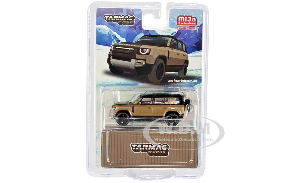Land Rover Defender 110 Brown Metallic And Black Limited Edition To 3600 Pieces Worldwide 1 64 Diecast Model Car By Tarm