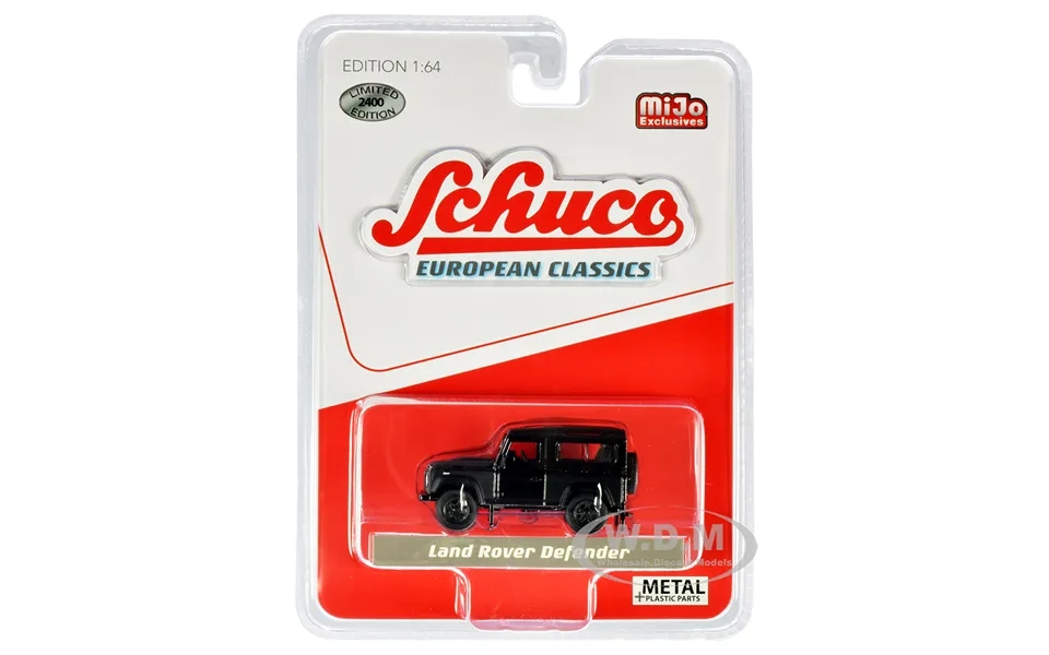 Land Rover Defender Matt Black European Classics Limited Edition To 2400 Pieces Worldwide 1 64 Diecast Model Car By Schu