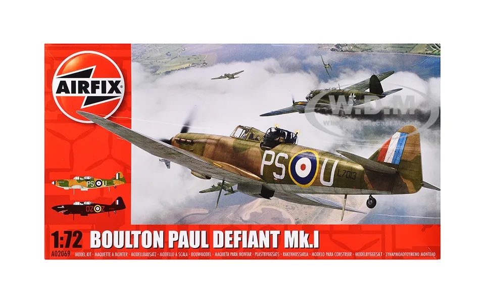 Level 1 Model Kit Boulton Paul Defiant Mk.i Aircraft 1 72 Plastic Model Kit By Airfix
