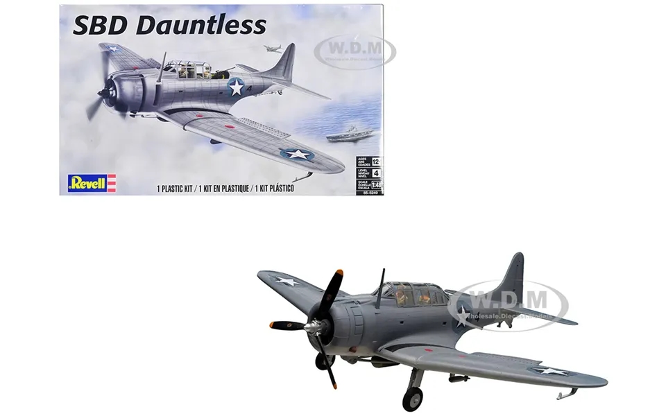 Level 4 Model Kit Douglas Sbd Dauntless Bomber Aircraft 1 48 Scale Model By Revell