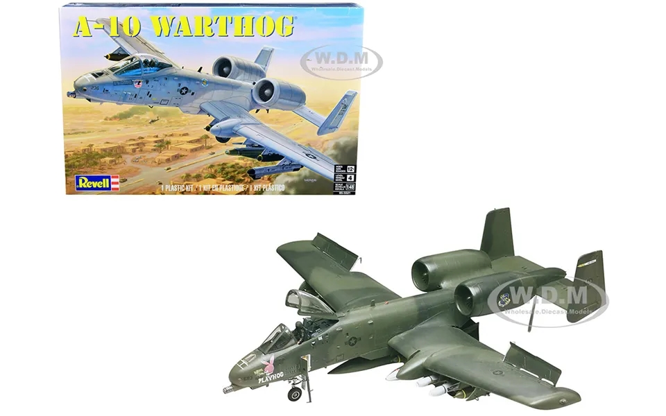 Level 4 Model Kit Fairchild Republic A-10 Warthog Thunderbolt Ii Aircraft 1 48 Scale Model By Revell