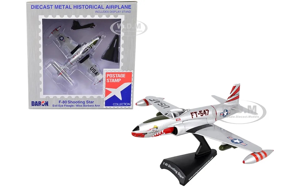 Lockheed F-80 Shooting Star Fighter Aircraft Evil Eye Fleagle - Miss Barbara Ann United States Air Force 1 96 Diecast Mo