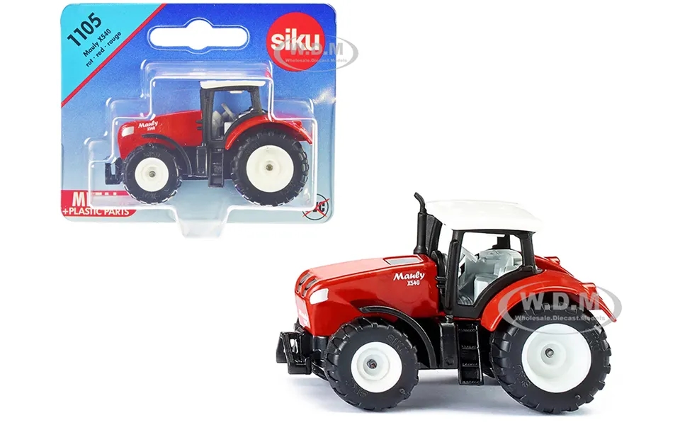 Mauly X540 Tractor Red With White Top Diecast Model By Siku