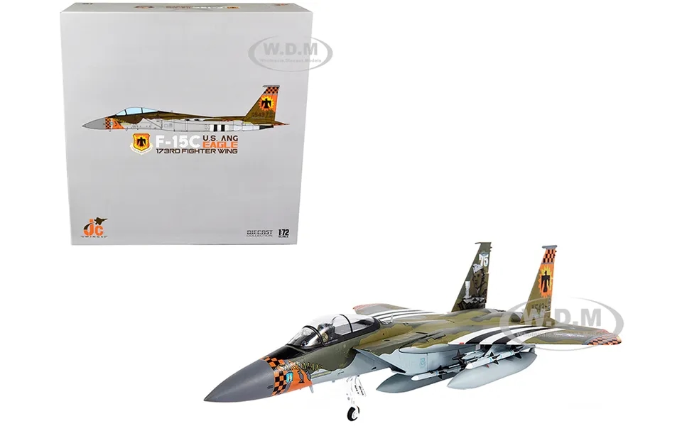 Mcdonnell Douglas F-15c Eagle Fighter Plane U.s. Ang 173rd Fighter Wing 2020 1 72 Diecast Model By Jc Wings