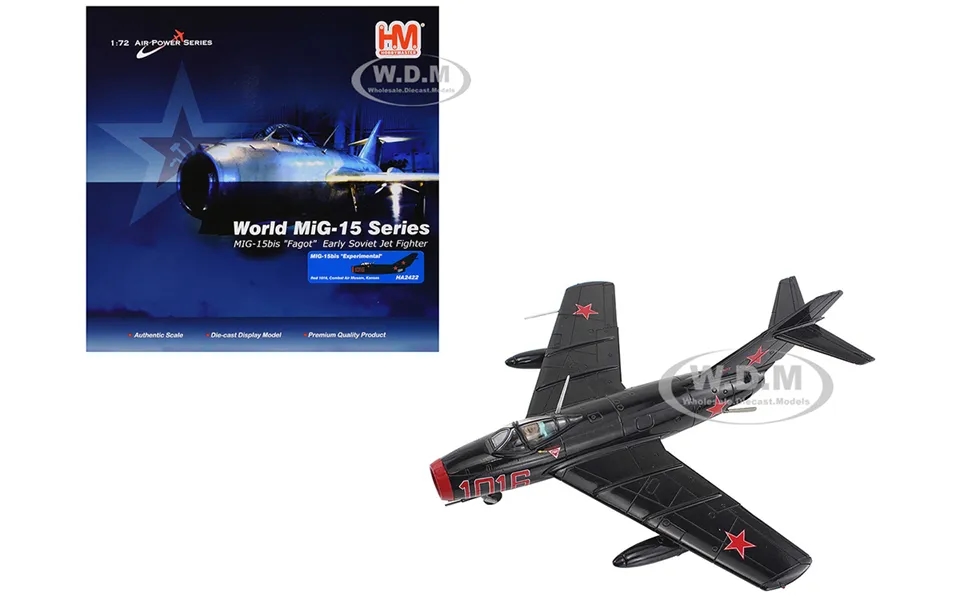 Mikoyan-gurevich Mig-15bis Fighter Aircraft Experimental Combat Air Museum Kansas Air Power Series 1 72 Diecast Model By