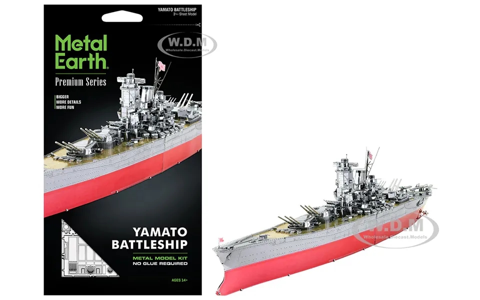 Model Kit Yamato Battleship Imperial Japanese Navy Challenging Difficulty Steel Model By Metal Earth