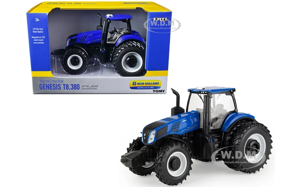 New Holland Genesis T8.380 Tractor With Dual Wheels Blue New Holland Agriculture Series 1 32 Diecast Model By Ertl Tomy