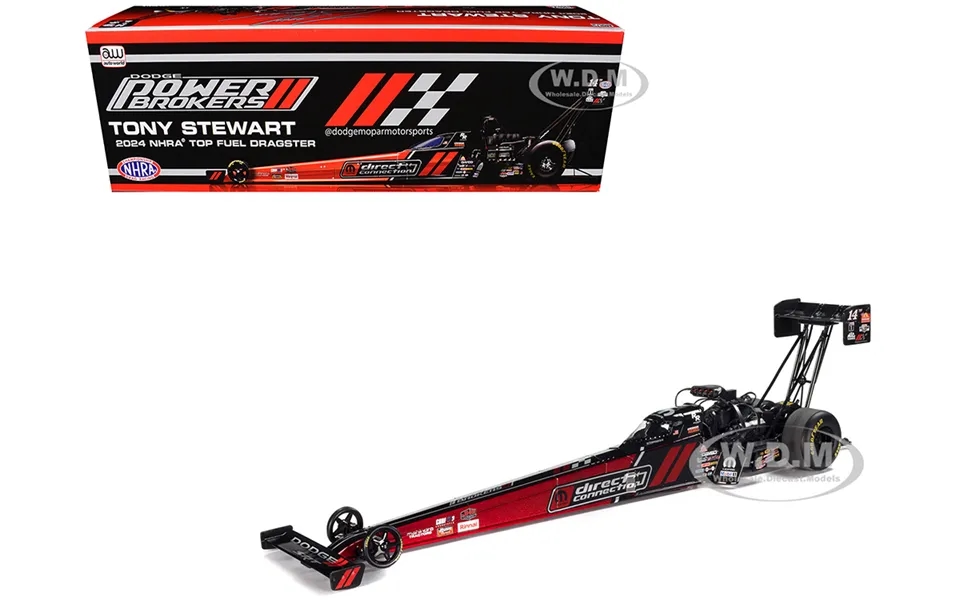 Nhra Tfd Top Fuel Dragster Tony Stewart Mopar Direct Connection Red And Black Dodge Power Brokers 1 24 Diecast Model By