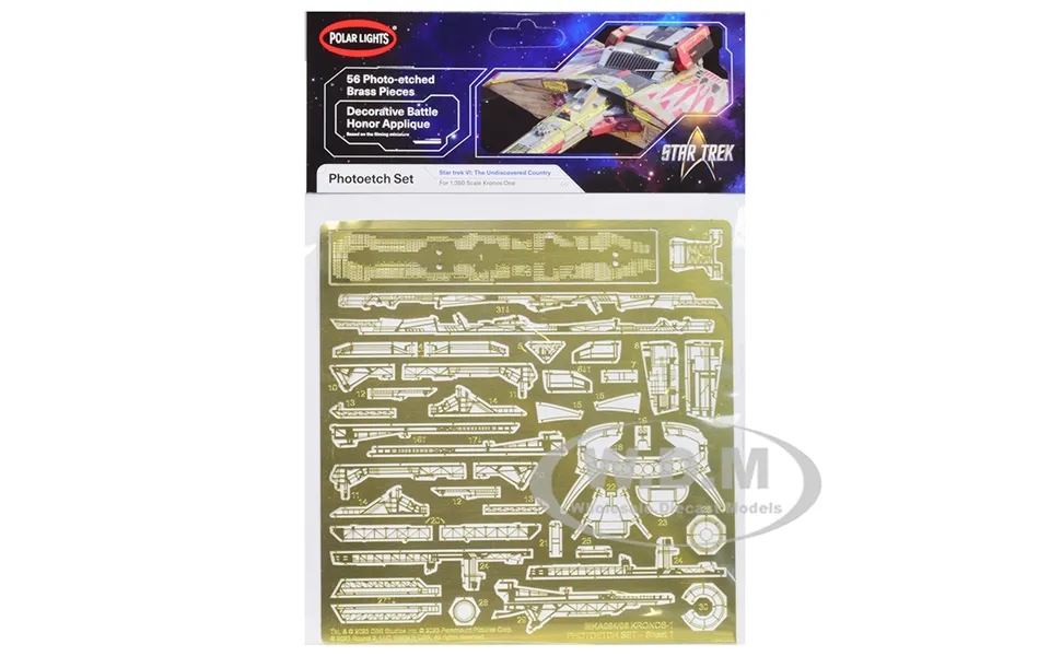 Photoetch Set For Klingon Kronos One Spaceship Star Trek Vi The Undiscovered Country 1991 Movie 1 350 Scale By Polar Lig