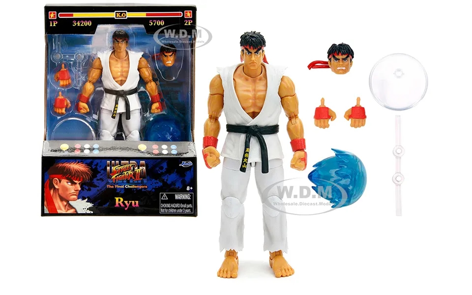 Ryu 6 Moveable Figure With Accessories And Alternate Head And Hands Ultra Street Fighter Ii The Final Challengers 2017 V