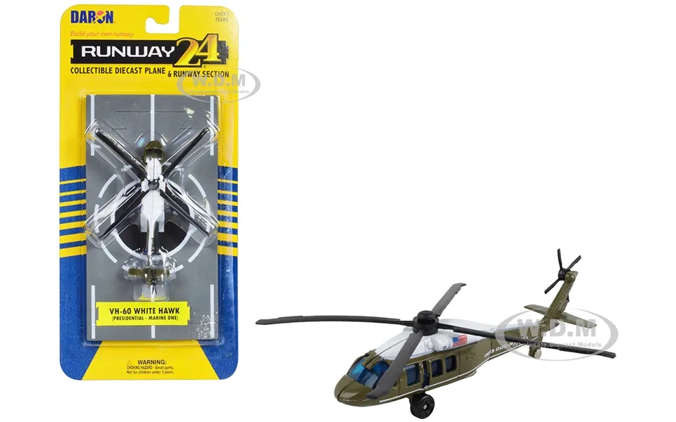 Sikorsky Vh-60 White Hawk Helicopter Olive Drab With White Top United States Presidential Helicopter - Marine One With R