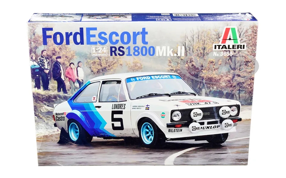 Skill 2 Model Kit Ford Escort Rs 1800 Mk.ii 5 Rallye Monte Carlo 1979 1 24 Scale Model By Italeri