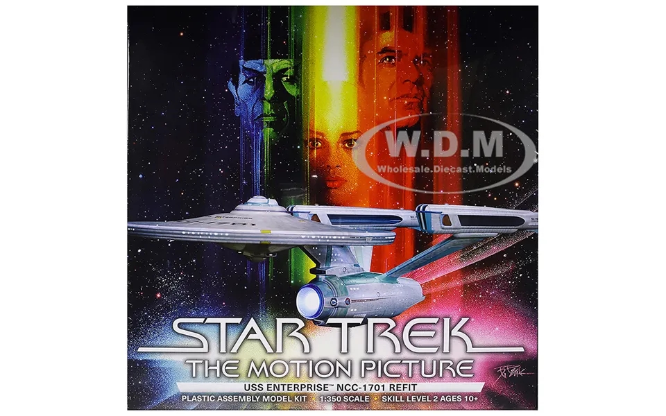 Skill 2 Model Kit U.s.s. Enterprise Ncc-1701 Refit Spaceship Star Trek The Motion Picture 1979 Movie 1 350 Scale Model B