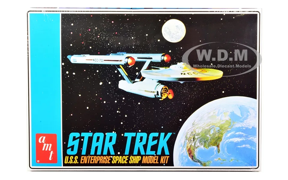 Skill 2 Model Kit U.s.s. Enterprise Ncc-1701 Space Ship Star Trek 1 650 Scale Model By Amt