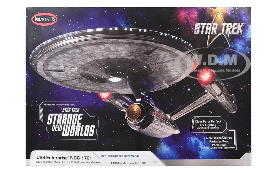 Skill 2 Model Kit Uss Enterprise Ncc-1701 Spacecraft Star Trek Strange New Worlds 2022-current Tv Series 1 1000 Scale Mo