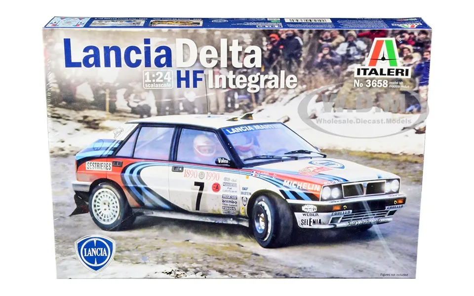 Skill 3 Model Kit Lancia Delta Hf Integrale Rallye Monte Carlo 1990 1 24 Scale Model By Italeri