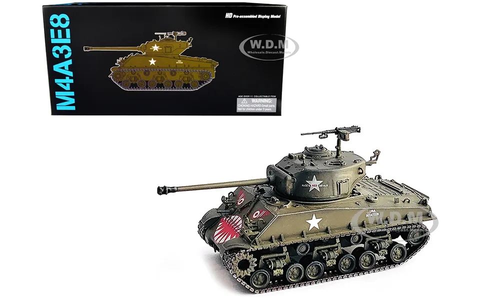 United States M4a3e8 Sherman Tiger Face Tank Olive Drab 89th Tank Battalion Korea 1951 Neo Dragon Armor Series 1 72 Plas