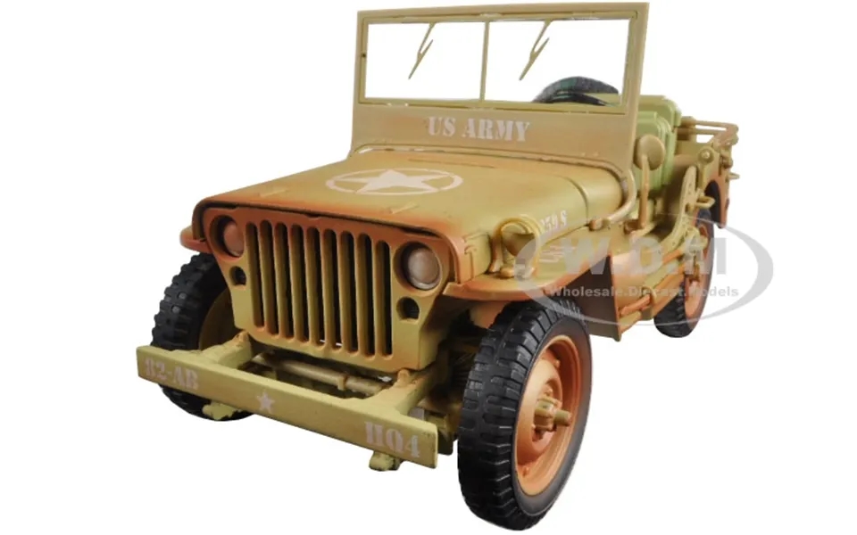 Us Army Vehicle Wwii Desert Sand Weathered Version 1 18 Diecast Model Car By American Diorama