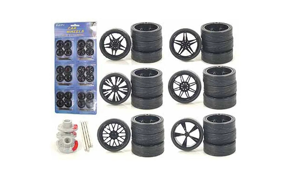 Wheels And Tires And Rims Multipack Set Of 24 Pieces For 1 24 Scale Model Cars And Trucks