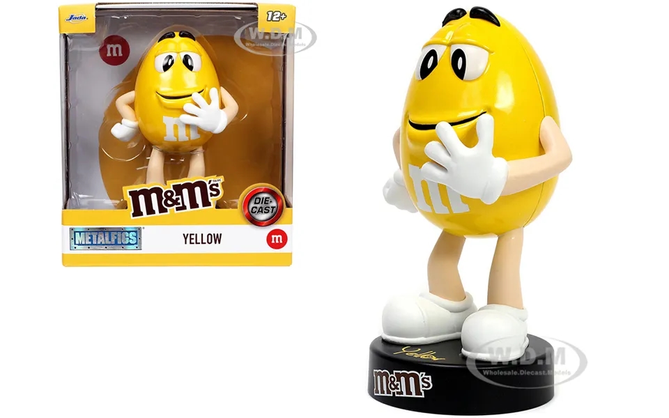 Yellow M&ms 5.25 Diecast Figurine Metalfigs Series By Jada