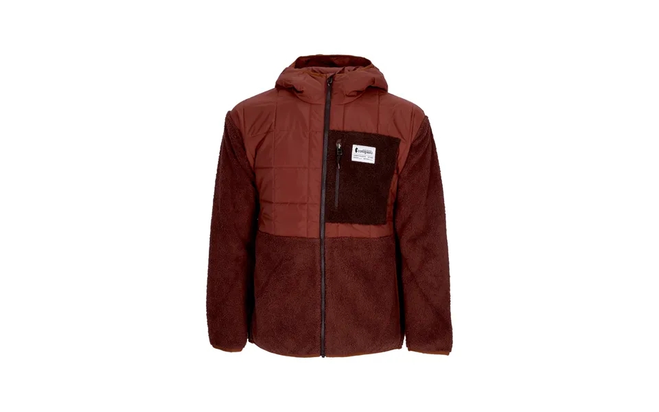 Bear Men Trico Hybrid Hooded Jacket Rusty Chestnut