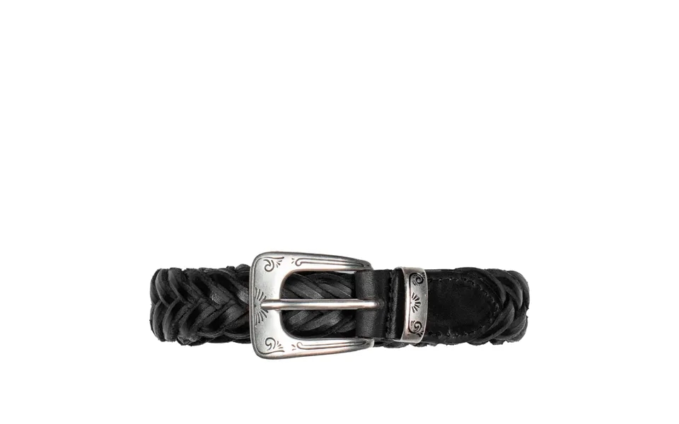Belt Man Fabrizio Mancini John Leather Braided Black