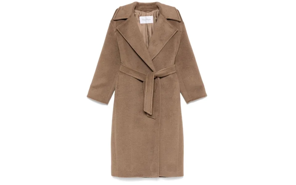 Coat Robe In Alpaca - Wool And Cachemire