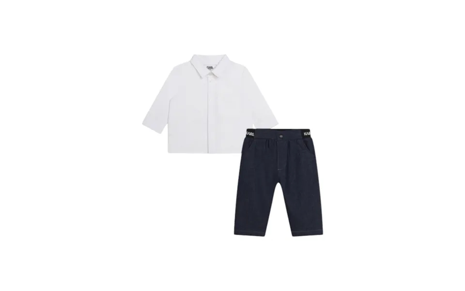 Complete Child Unisex Karl Lagerfeld Shirt And Trousers Set