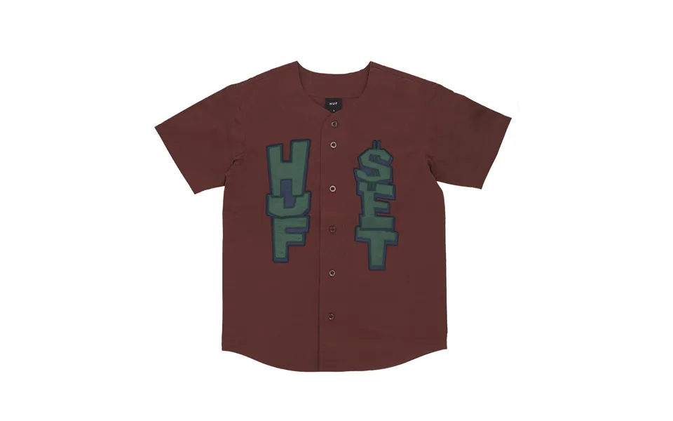 Eggplant Men's Team Baseball Jersey Buttons Jacket