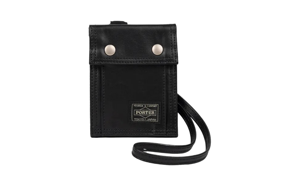 Free Style Wallet With Shoulder Strap In Black