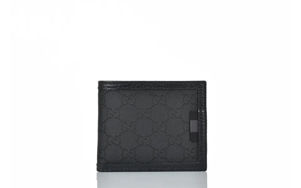 Gucci Men's Black Bifold Wallet Gg Canvas Fabric Mod. 260987 G1xwn 8615