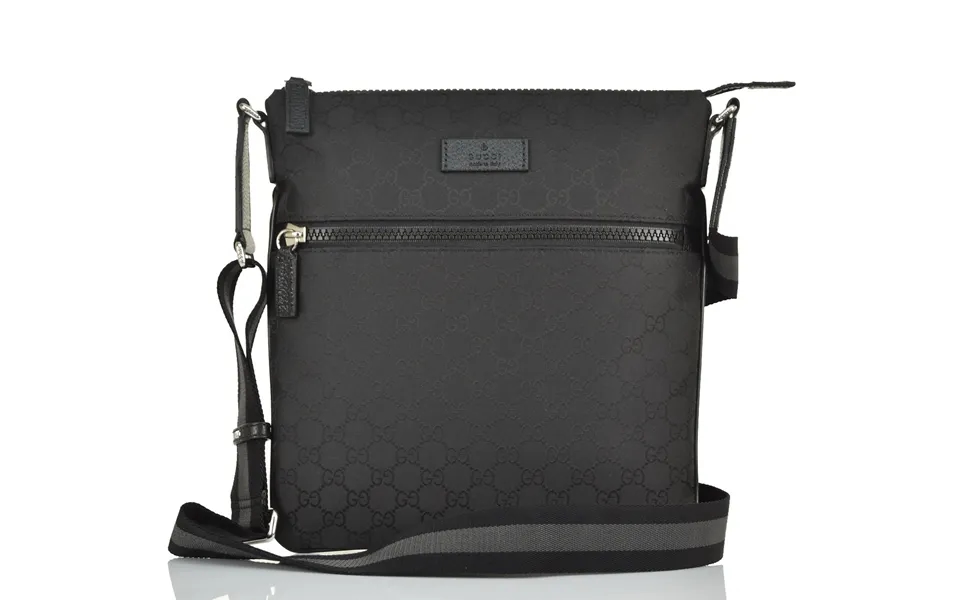 Gucci Men's Black Messenger Bag Gg Canvas Fabric Mod. 449184 G1xhn 8615