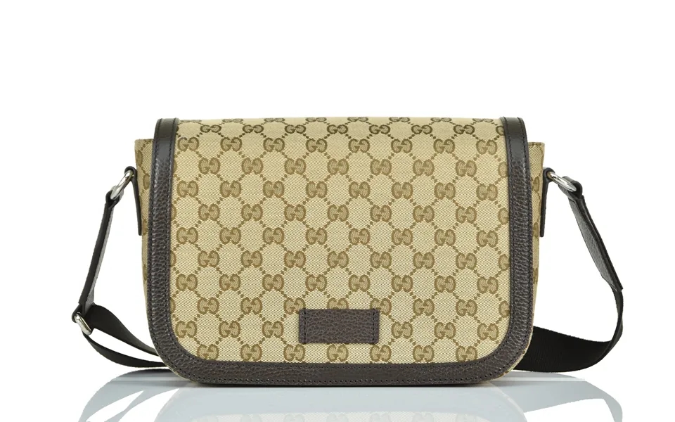 Gucci Messenger Bag Beige Men's Fabric Original Gg Mod. 449172 Ky9kn 9886