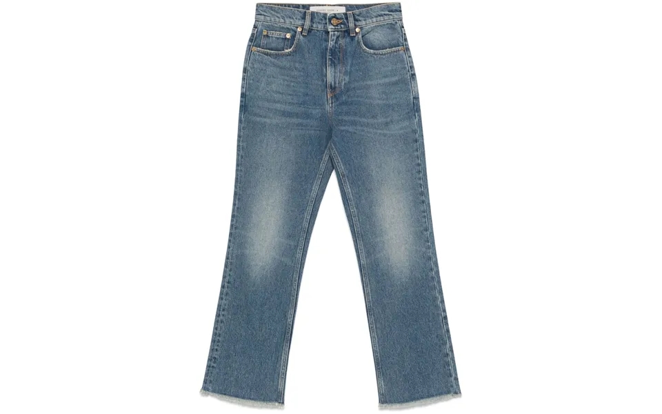 Jeans Cropped Female Flare By Medium Washing
